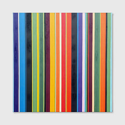 Холст квадратный Разноцветная полоска, цвет: 3D-принт — фото 2