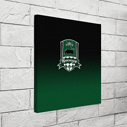 Холст квадратный ФК Краснодар - градиент, цвет: 3D-принт — фото 2