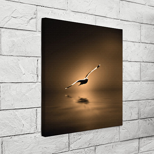 Картина квадратная Летящая птица / 3D-принт – фото 3