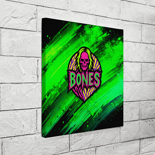 Картина квадратная Bones лого с черепом / 3D-принт – фото 3
