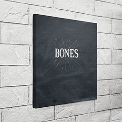 Холст квадратный Bones разбитое стекло, цвет: 3D-принт — фото 2