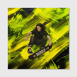 Холст квадратный Bones скейтер, цвет: 3D-принт — фото 2