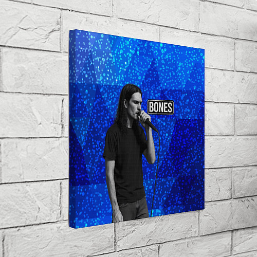 Картина квадратная Bones стоит с микрофоном / 3D-принт – фото 3
