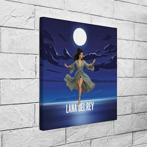 Картина квадратная Lana Del Rey танцует под луной / 3D-принт – фото 3