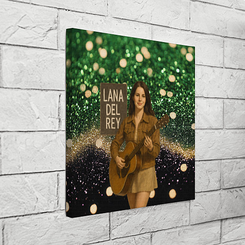 Картина квадратная Lana Del Rey играет на гитаре / 3D-принт – фото 3