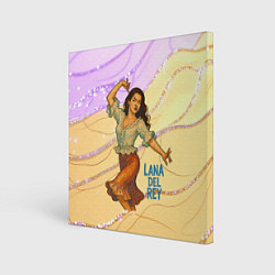Холст квадратный Lana Del Rey танцует, цвет: 3D-принт