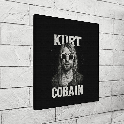 Картина квадратная Курт Кобейн - гранж-арт / 3D-принт – фото 3