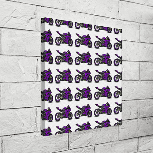 Картина квадратная Motorcycle purple / 3D-принт – фото 3