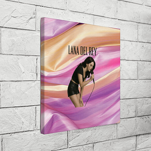 Картина квадратная Lana Del Rey поет в микрофон / 3D-принт – фото 3