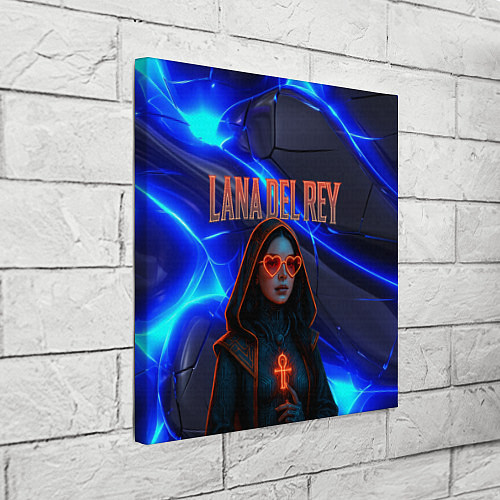 Картина квадратная Lana Del Rey киберпанк / 3D-принт – фото 3