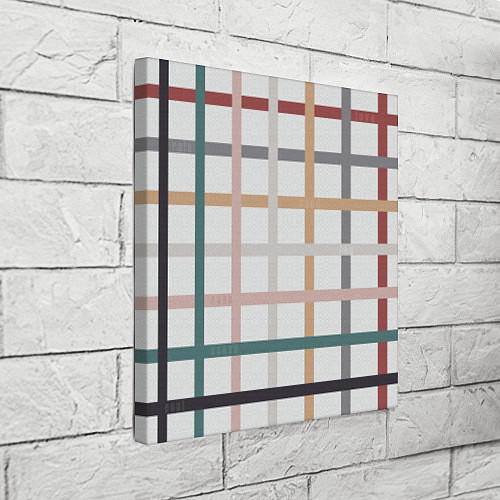 Картина квадратная Плетенка пастельная / 3D-принт – фото 3