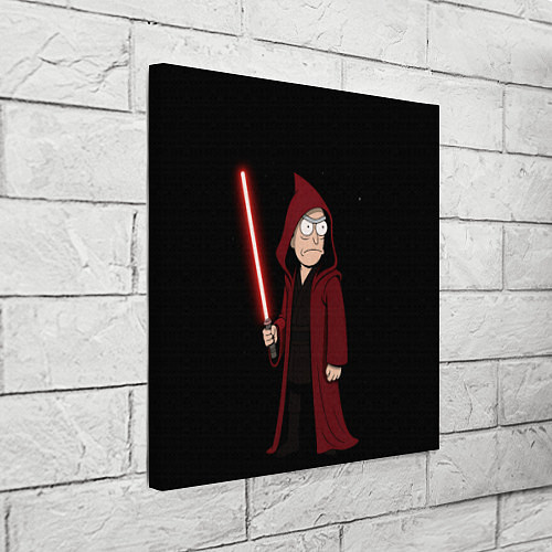 Картина квадратная Рик - тёмная сторона силы / 3D-принт – фото 3
