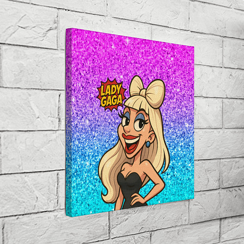 Картина квадратная Леди Гага мультяшная / 3D-принт – фото 3