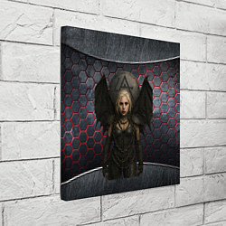 Холст квадратный Леди Гага в стиле вампирши, цвет: 3D-принт — фото 2