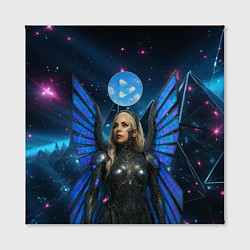 Холст квадратный Космическая Леди Гага, цвет: 3D-принт — фото 2