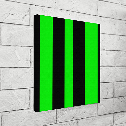 Картина квадратная Color green black lines / 3D-принт – фото 3