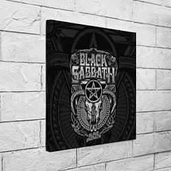 Холст квадратный Black Sabbath - goat skull, цвет: 3D-принт — фото 2