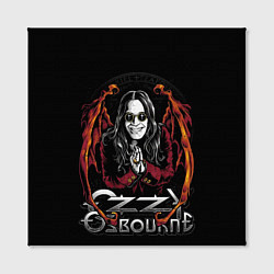 Холст квадратный Ozzy Osbourne with wings, цвет: 3D-принт — фото 2