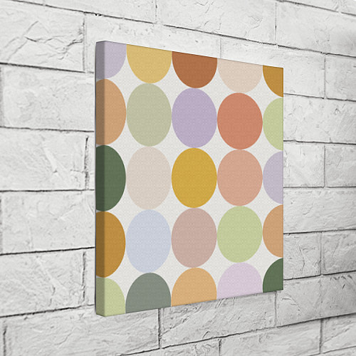 Картина квадратная Цветочный горошек / 3D-принт – фото 3