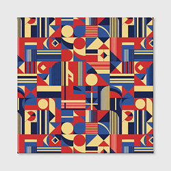Холст квадратный Геометрический карнавал, цвет: 3D-принт — фото 2