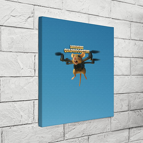 Картина квадратная Mousini Quadrocoptini мем / 3D-принт – фото 3