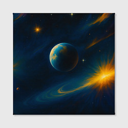 Холст квадратный Пространство Вселенной, цвет: 3D-принт — фото 2