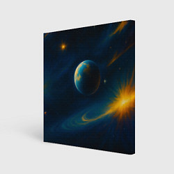 Холст квадратный Пространство Вселенной, цвет: 3D-принт