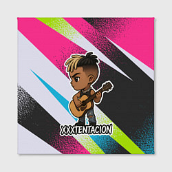 Холст квадратный XXXTentacion в мультяшном стиле, цвет: 3D-принт — фото 2