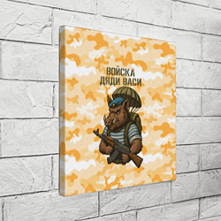 Холст квадратный Войска дяди Васи ВДВ, цвет: 3D-принт — фото 2