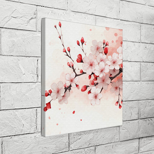 Картина квадратная Японская сакура / 3D-принт – фото 3