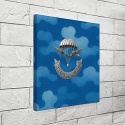 Холст квадратный ВДВ - никто кроме нас, цвет: 3D-принт — фото 2