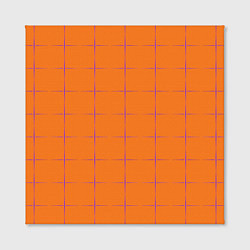 Холст квадратный Color orange stripe, цвет: 3D-принт — фото 2