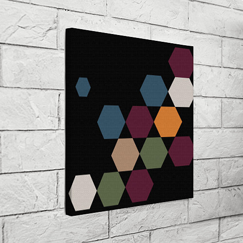 Картина квадратная Honeycombs autumn colors / 3D-принт – фото 3