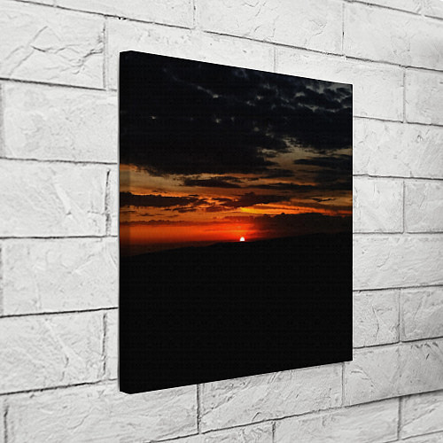 Картина квадратная Закат на плато / 3D-принт – фото 3