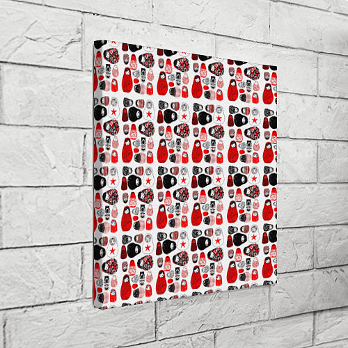 Картина квадратная Много матрешек / 3D-принт – фото 3