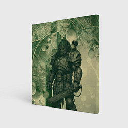 Холст квадратный Мощный бронированный хищник, цвет: 3D-принт