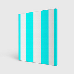 Холст квадратный Color blue and white, цвет: 3D-принт