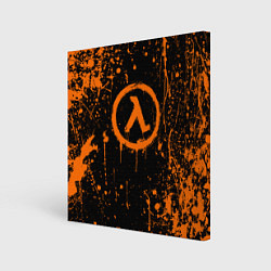 Холст квадратный Халф лайф - подтеки, цвет: 3D-принт