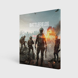 Холст квадратный Битва за Бруклин из Battlefield 6, цвет: 3D-принт