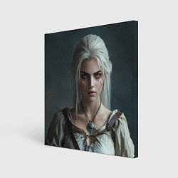 Холст квадратный Цири с янтарными глазами, цвет: 3D-принт