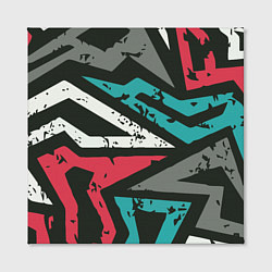Холст квадратный Геометрический узор, цвет: 3D-принт — фото 2