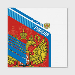Холст квадратный Герб России, цвет: 3D-принт — фото 2