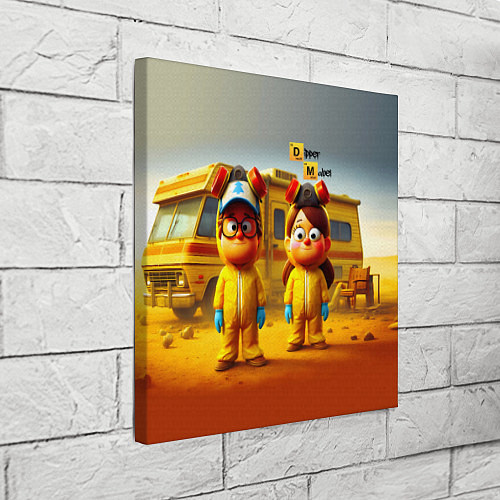 Картина квадратная Dipper and Mabel - Breaking bad soap opera / 3D-принт – фото 3