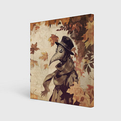 Холст квадратный Осенний чумной доктор, цвет: 3D-принт