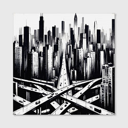 Холст квадратный American metropolis, цвет: 3D-принт — фото 2