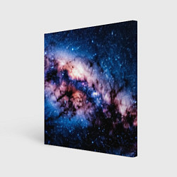 Холст квадратный Фантастический космос звёзды и туманности, цвет: 3D-принт