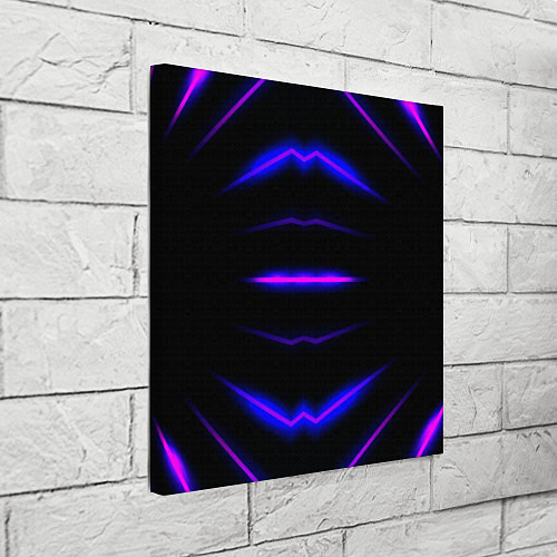 Картина квадратная Color black neon / 3D-принт – фото 3