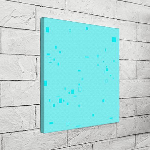 Картина квадратная Color light blue shapes / 3D-принт – фото 3
