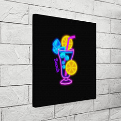 Холст квадратный Night beach, цвет: 3D-принт — фото 2