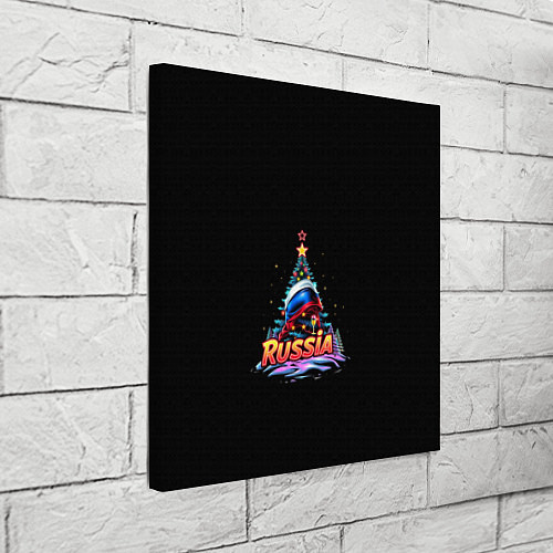 Картина квадратная Ёлка компания / 3D-принт – фото 3